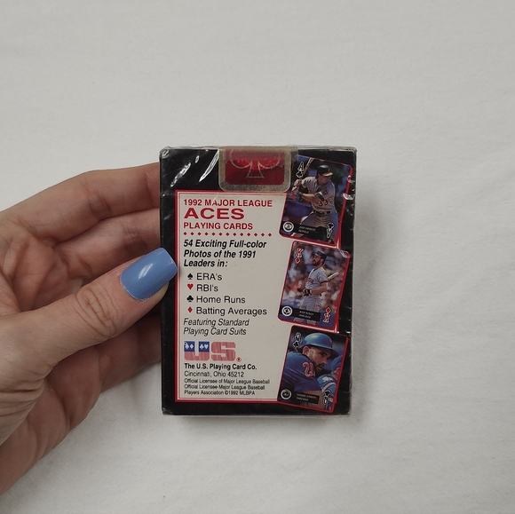 Vintage MLB Playing Cards Sealed 1992 Baseball Aces Players Deck of Cards MLBPA - Picture 5 of 5